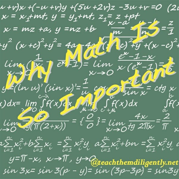 Math is so important Homeschool Convention