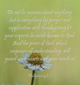 Do not be anxious for anything~
