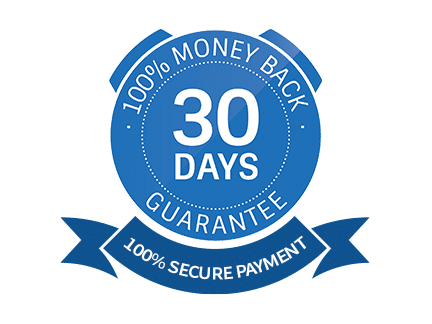 30 days money back guarantee/secure checkout emblem