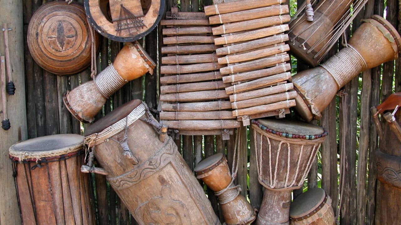 Drums and wooden instruments